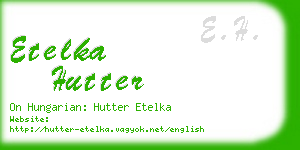 etelka hutter business card